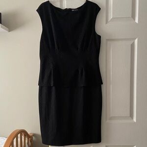American Living Black Textured Midi Dress